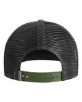 Imperial 1287 North Country Trucker Cap - Stone/ Moss/ Charcoal - back