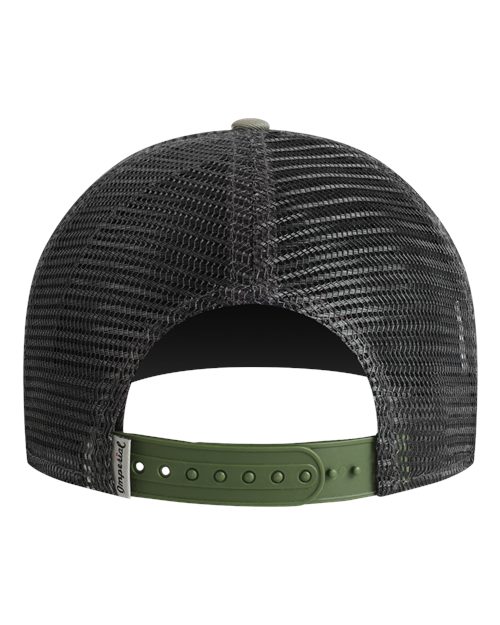 Imperial 1287 North Country Trucker Cap - Stone/ Moss/ Charcoal - back