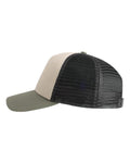 Imperial 1287 North Country Trucker Cap - Stone/ Moss/ Charcoal - side