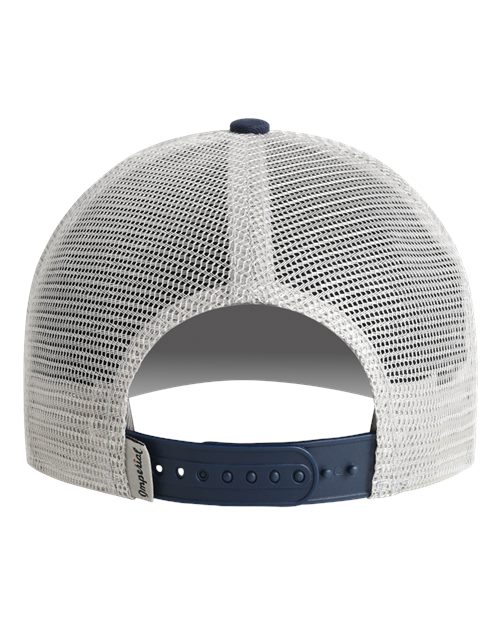 Imperial 1287 North Country Trucker Cap - White/ Navy/ Grey - back
