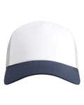 Imperial 1287 North Country Trucker Cap - White/ Navy/ Grey - front