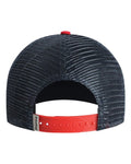 Imperial 1287 North Country Trucker Cap - White/ Red/ Dark Navy - back