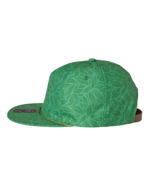 Imperial DNA010 The Aloha Rope Cap - Green Floral - side