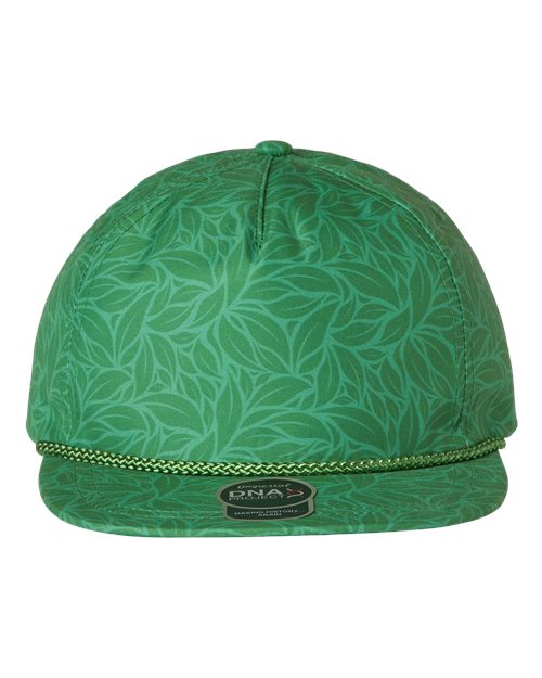 Imperial DNA010 The Aloha Rope Cap - Green Floral - front
