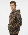 Independent Trading Co. IND4000 Heavyweight Hooded Sweatshirt - Duck Camo - model side