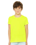 BELLA + CANVAS 3001YCVC Youth CVC Jersey Tee - Neon Yellow - model front