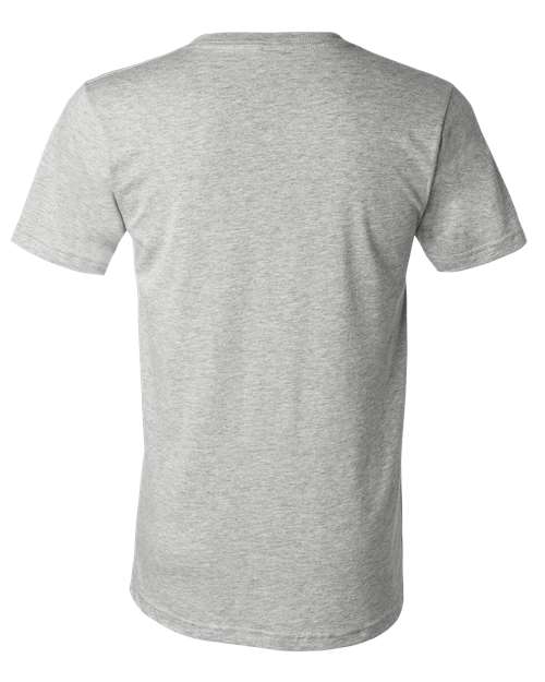 BELLA + CANVAS 3005CVC Unisex Heather CVC V-Neck Tee - Athletic Heather - back