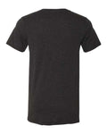 BELLA + CANVAS 3005CVC Unisex Heather CVC V-Neck Tee - Black Heather - back