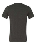 BELLA + CANVAS 3005CVC Unisex Heather CVC V-Neck Tee - Dark Grey Heather - back