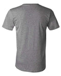 BELLA + CANVAS 3005CVC Unisex Heather CVC V-Neck Tee - Deep Heather - back