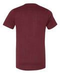 BELLA + CANVAS 3005CVC Unisex Heather CVC V-Neck Tee - Heather Cardinal - back