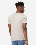 BELLA + CANVAS 3005CVC Unisex Heather CVC V-Neck Tee - Heather Dust - model back