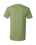 BELLA + CANVAS 3005CVC Unisex Heather CVC V-Neck Tee - Heather Green - back