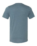 BELLA + CANVAS 3005CVC Unisex Heather CVC V-Neck Tee - Heather Slate - back
