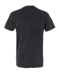 BELLA + CANVAS 3655 Unisex Textured Jersey V-Neck Tee - Black Mineral Wash - back