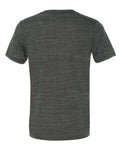 BELLA + CANVAS 3655 Unisex Textured Jersey V-Neck Tee - Charcoal Marble - back