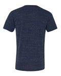 BELLA + CANVAS 3655 Unisex Textured Jersey V-Neck Tee - Navy Marble - back