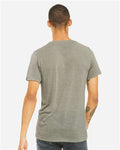 BELLA + CANVAS 3655 Unisex Textured Jersey V-Neck Tee - Stone Marble - model back