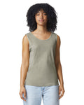 Comfort Colors 9360 Unisex Garment-Dyed Heavyweight Tank Top - Sandstone - model front