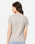 BELLA + CANVAS 6405CVC Women's Relaxed Heather CVC V-Neck Tee - Heather Dust - model back
