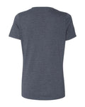 BELLA + CANVAS 6405CVC Women's Relaxed Heather CVC V-Neck Tee - Heather Navy - back