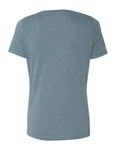 BELLA + CANVAS 6405CVC Women's Relaxed Heather CVC V-Neck Tee - Heather Slate - back
