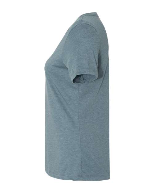 BELLA + CANVAS 6405CVC Women's Relaxed Heather CVC V-Neck Tee - Heather Slate - side