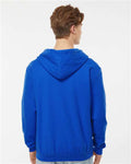 Tultex 331 Unisex Full-Zip Hooded Sweatshirt - Royal - model back