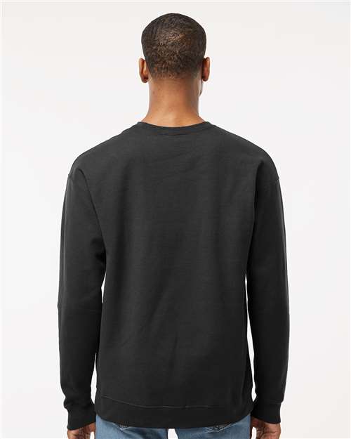 Tultex 340 Unisex Fleece Crewneck Sweatshirt - Black - model back