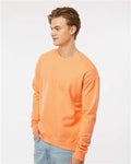Tultex 340 Unisex Fleece Crewneck Sweatshirt - Cantaloupe - model side