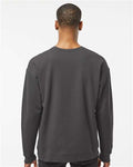 Tultex 340 Unisex Fleece Crewneck Sweatshirt - Charcoal - model back