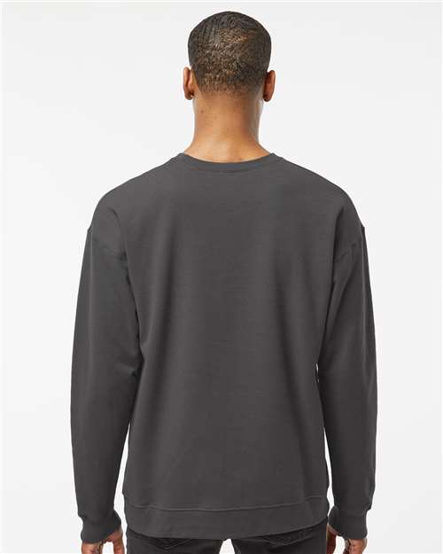 Tultex 340 Unisex Fleece Crewneck Sweatshirt - Charcoal - model back