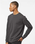 Tultex 340 Unisex Fleece Crewneck Sweatshirt - Charcoal - model side