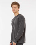Tultex 340 Unisex Fleece Crewneck Sweatshirt - Heather Charcoal - model side