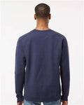 Tultex 340 Unisex Fleece Crewneck Sweatshirt - Navy - model back