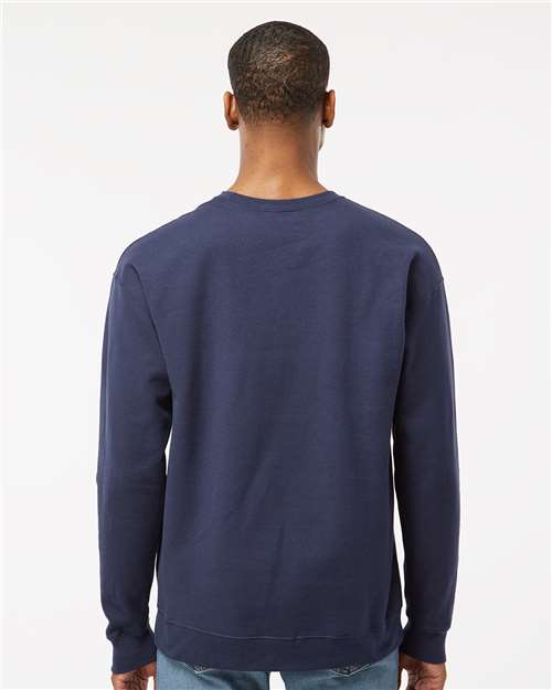 Tultex 340 Unisex Fleece Crewneck Sweatshirt - Navy - model back