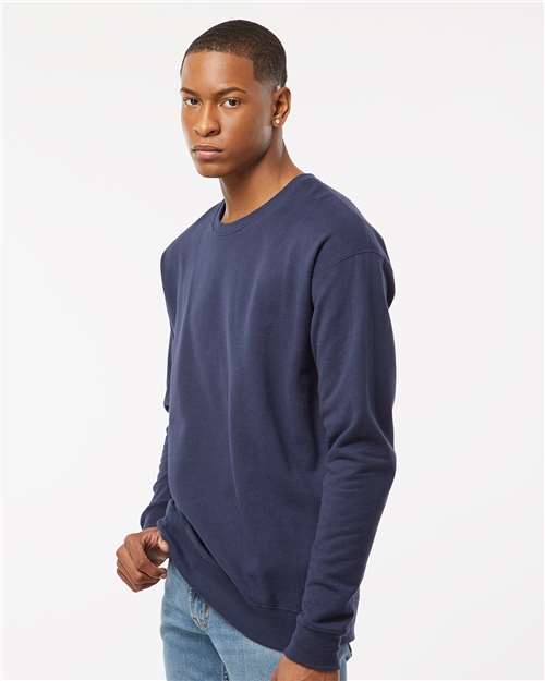 Tultex 340 Unisex Fleece Crewneck Sweatshirt - Navy - model side