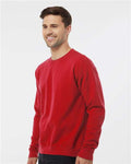 Tultex 340 Unisex Fleece Crewneck Sweatshirt - Red - model side