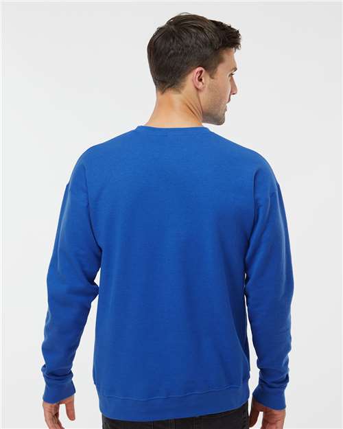 Tultex 340 Unisex Fleece Crewneck Sweatshirt - Royal - model back