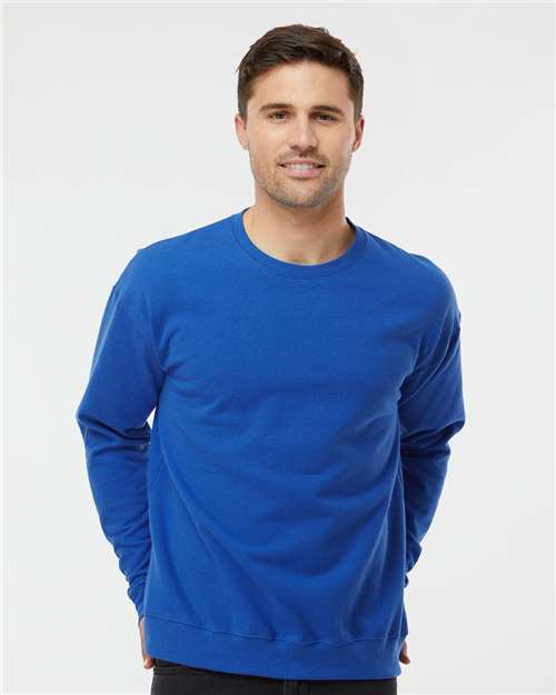 Tultex 340 Unisex Fleece Crewneck Sweatshirt - Royal - model front