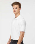 Tultex 400 Men's 50/50 Sport Pique Polo - White - model side