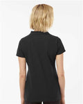 Tultex 401 Women's 50/50 Sport Pique Polo - Black - model back