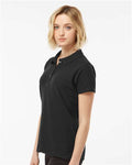 Tultex 401 Women's 50/50 Sport Pique Polo - Black - model side