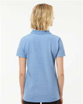 Tultex 401 Women's 50/50 Sport Pique Polo - Heather Light Blue - model back