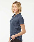 Tultex 401 Women's 50/50 Sport Pique Polo - Heather Navy - model side