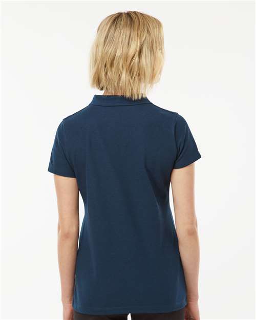 Tultex 401 Women's 50/50 Sport Pique Polo - Navy - model back