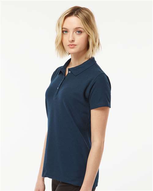 Tultex 401 Women's 50/50 Sport Pique Polo - Navy - model side