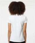 Tultex 401 Women's 50/50 Sport Pique Polo - White - model back