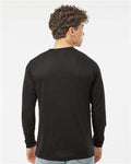 Tultex 242 Unisex Poly-Rich Long Sleeve T-Shirt - Black - model back