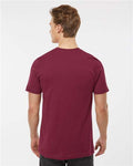 Tultex 502 Men's Premium Cotton T-Shirt - Burgundy - model back